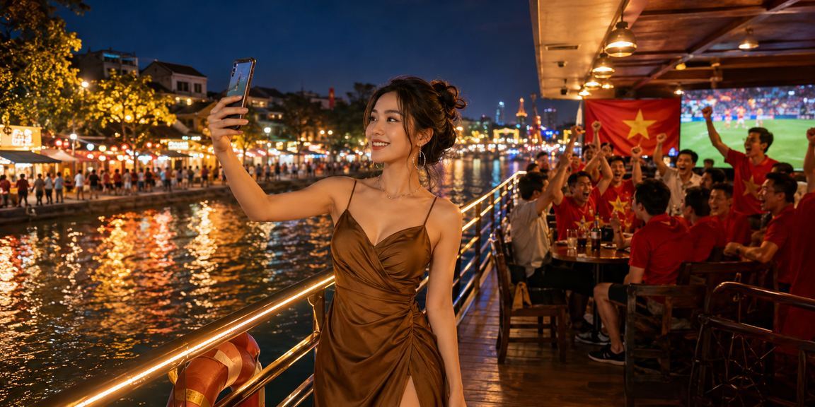 Người dùng Hà Nội xem phân tích casino trên trình duyệt di động tại quán cà phê